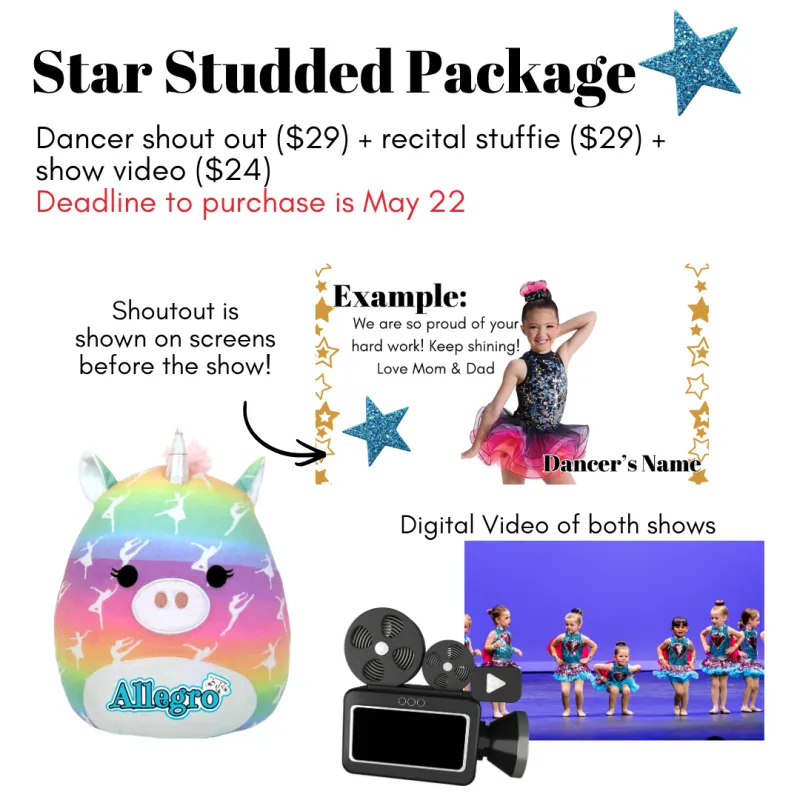 Star Studded Recital Package 