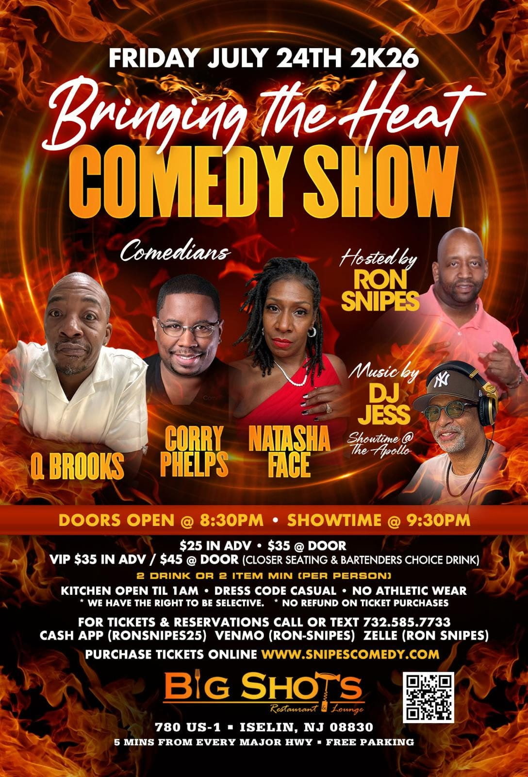 Bringing the Heat Comedy Show – July 24, 2026