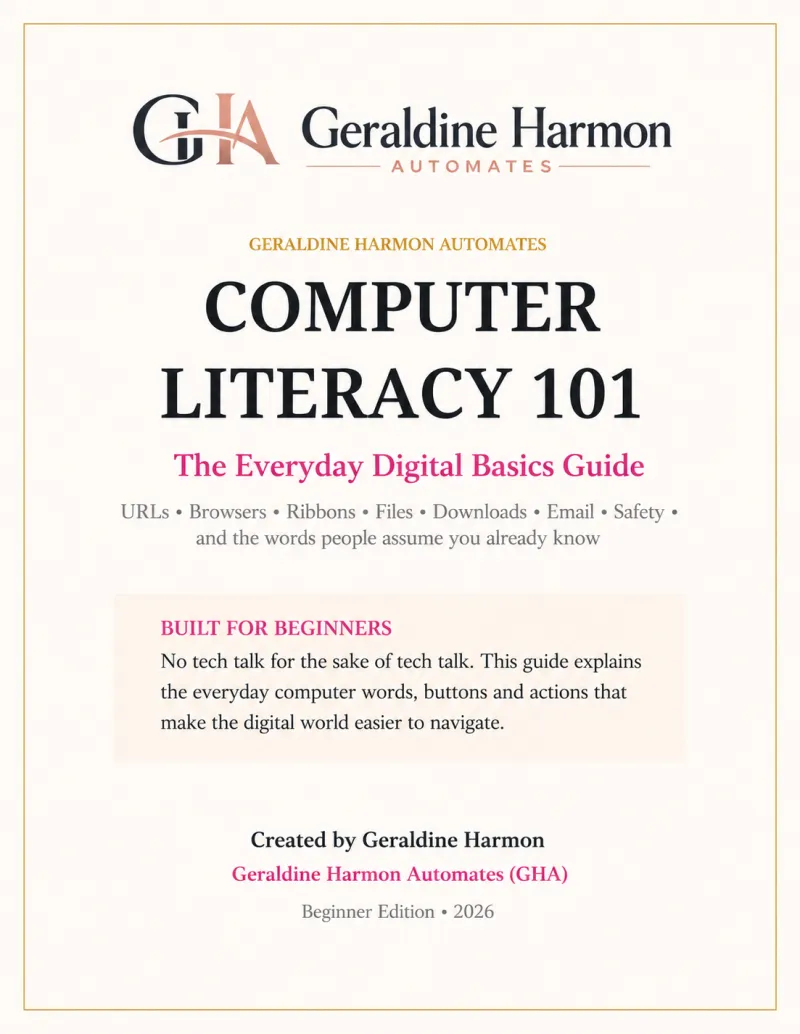 GHA Computer Literacy 101