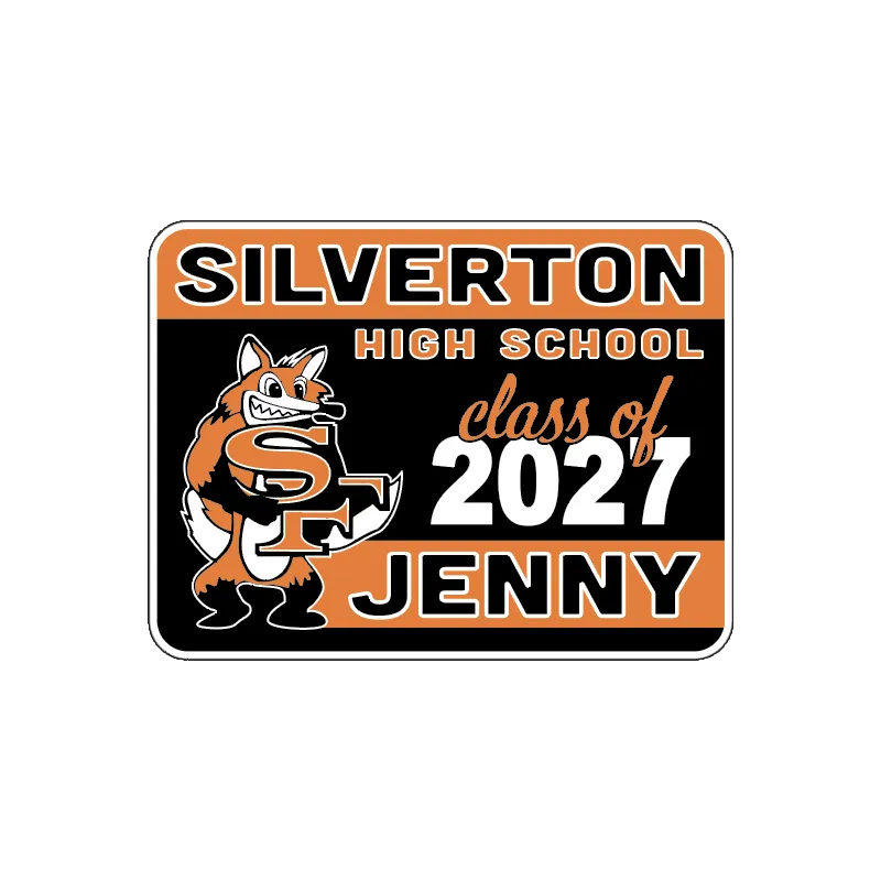 Silverton Grad Sign with Name