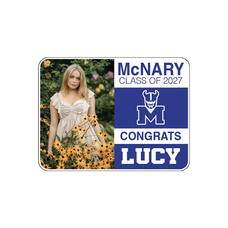 McNary Grad Sign with Picture