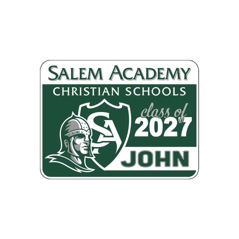 Salem Academy Grad Sign with Name