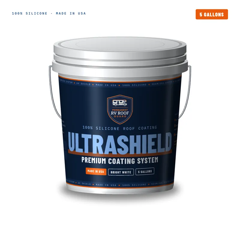 Permanent Roof Guard UltraShield™ 100% Silicone RV Roof Coating System