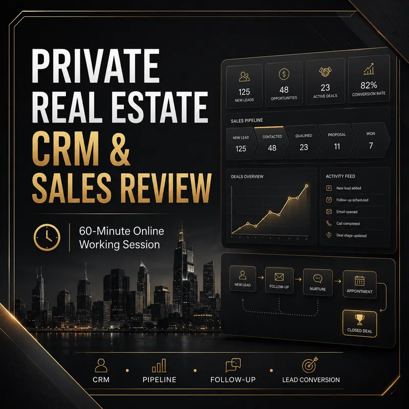 Private Real Estate CRM & Sales Review - 60 Minutes