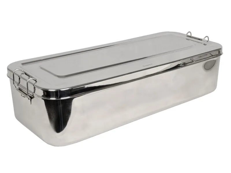 [A00060133] - scatola inox 50x20x10cm - con manici