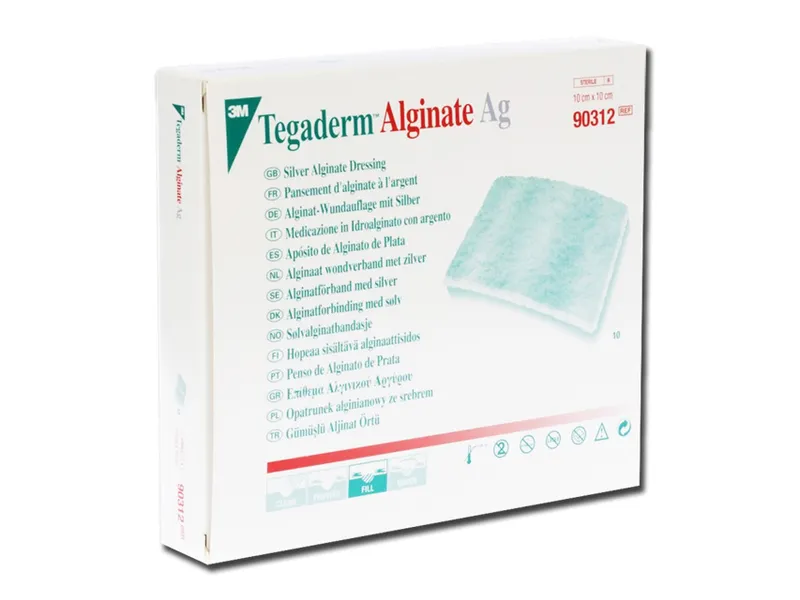 [A00060814] - tegaderm 3m alginate ag argento 10x10 cm