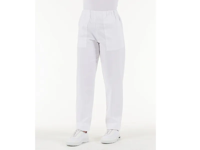 [A00010830] - Pantaloni cotone - bianchi - l
