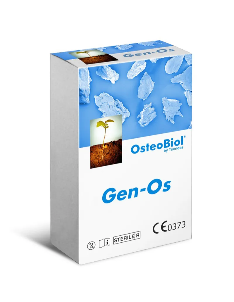 [A00113612] - OSTEOBIOL GEN-OS GRANULATO MIX 0,5gr Riempitivo osseo eterologo granulato mix 250–1000 µ osso suino deantigenato collagenato – flacone da 0,5 g.(1 cc.) 2501/1 [TGE05] OsteoBiol Tecnoss