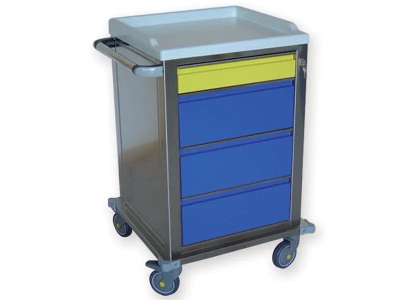 [A00014258] - Carrello modulare inox - 1+3 cassetti