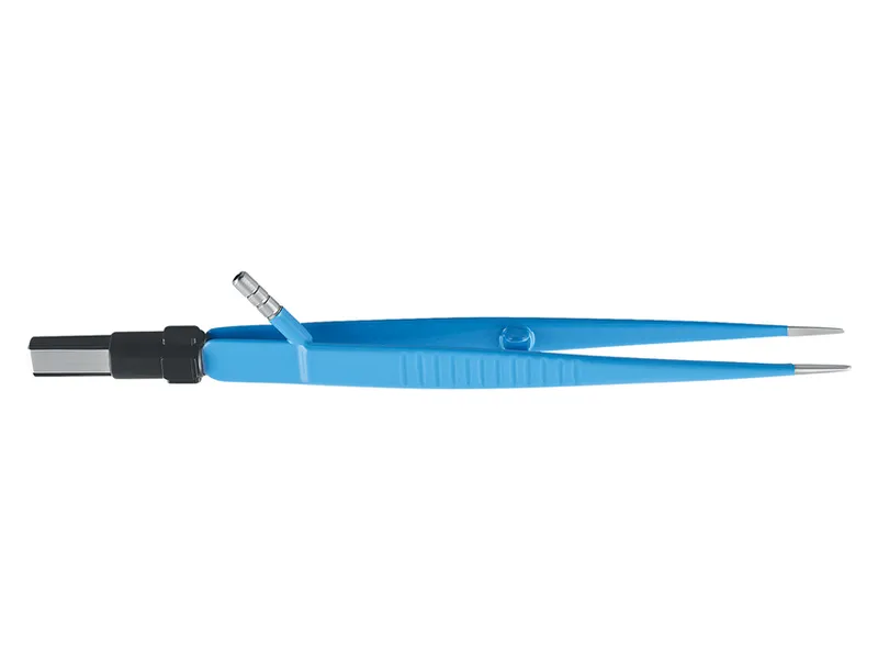[A00012308] - Pinza bipolare retta 18 cm - irrigazione