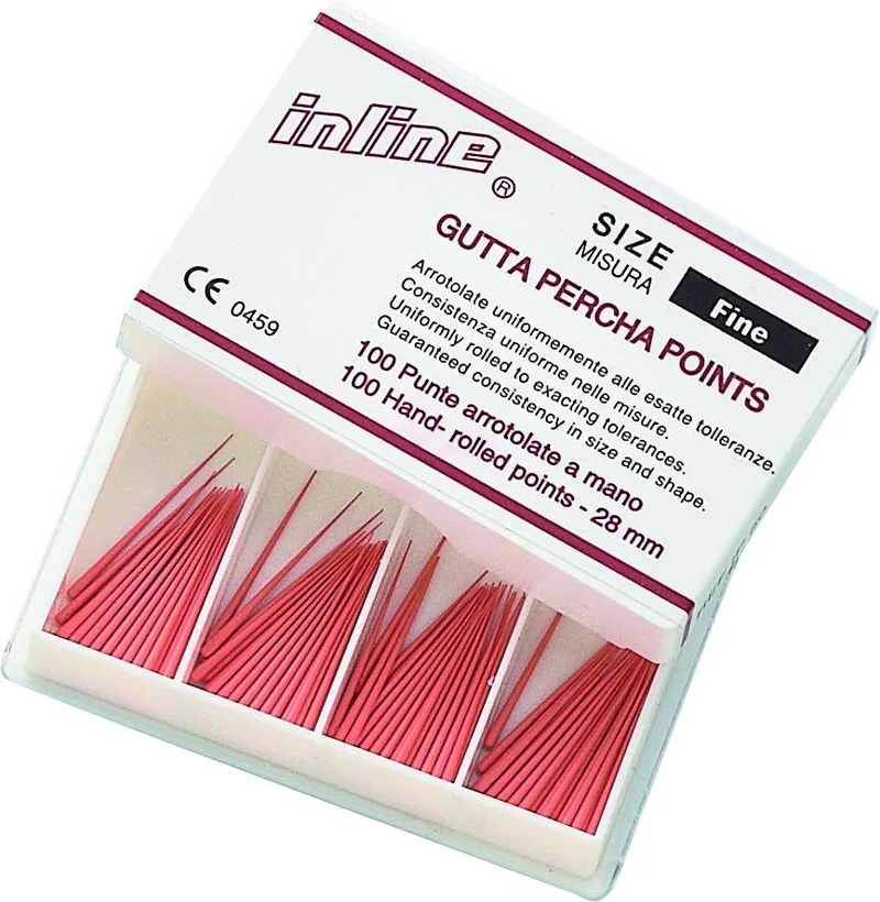 [A00113823] - CONI GUTTAPERCHA F Punte di guttaperca rosa normalizzata misura F fine [IP50/F] Inline