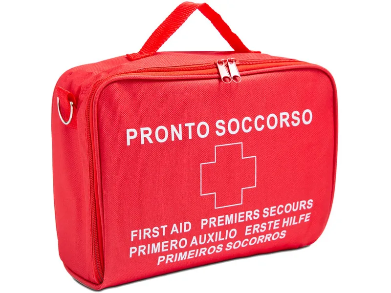 [A00013508] - MIZARD Borsa emergenza/pronto soccorso in cordura colore rosso [completa] Gima