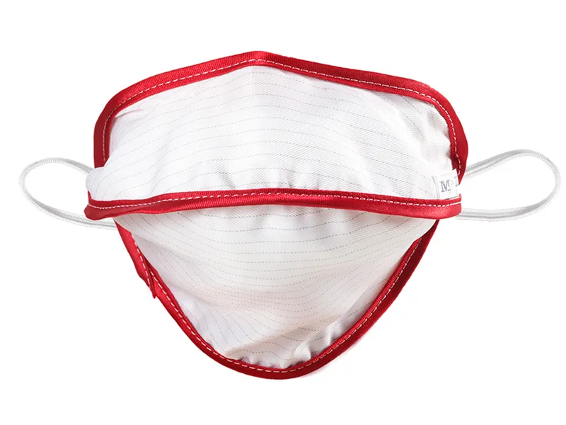 [A00167104] - mascherina riutilizzabile mycroclean bfe 99,8% - bianca/rossa Gima