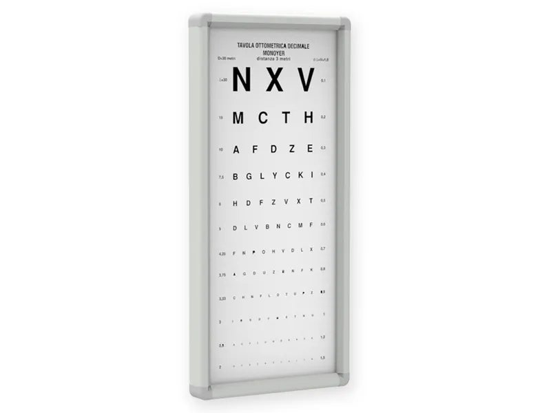 [A00011492] - Ottotipo non luminoso monoyer - 3 metri