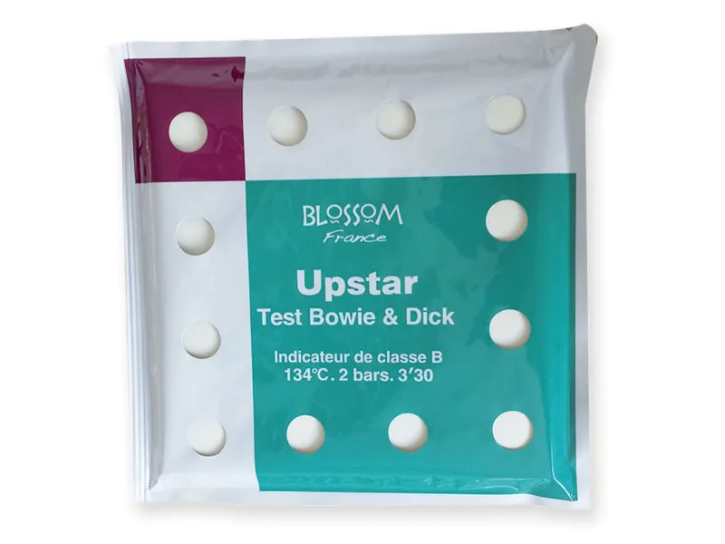 [A00013958] - UPSTAR BOWIE & DICK TYPE TEST [B&D Test] Indicatore fisico per autoclavi di classe B e S [test di eliminazione delle sacche d'aria nei carichi porosi] Blossom