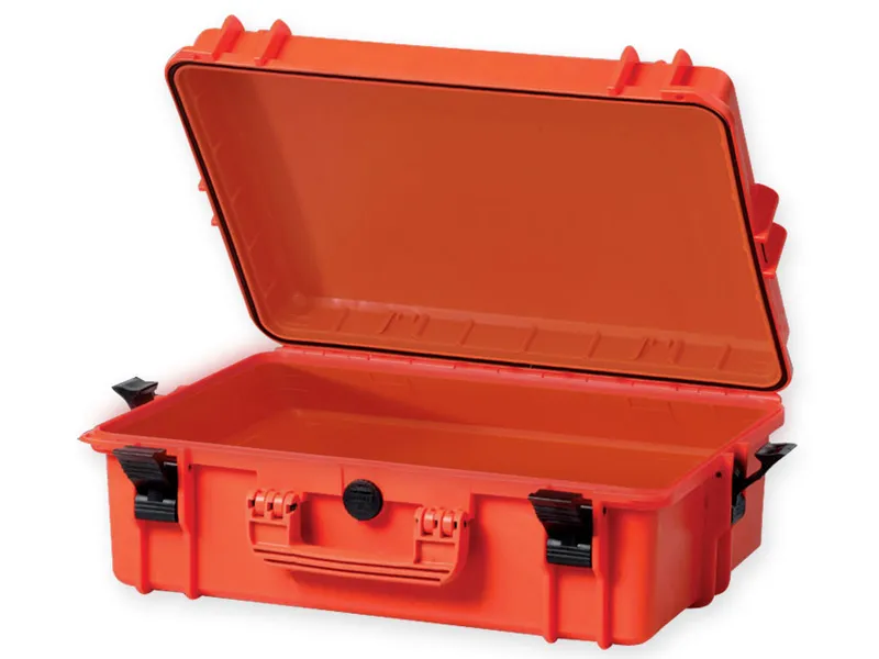 [A00060163] - GIMA CASE 500 Valigia per trasporto medicali [W55,5xH21,1xD42,8 cm] senza inserti in spugna colore arancione Gima