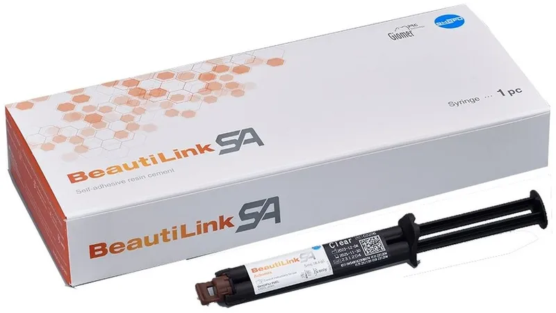 [A00136981] - BEAUTILINK SA CLEAR Cemento resinoso autoadesivo in siringa [5ml-8.6g] a doppia polimerizzazione per cementazione di restauri in zirconia ed altri materiali protesici indiretti Shofu [CE0215] Shofu