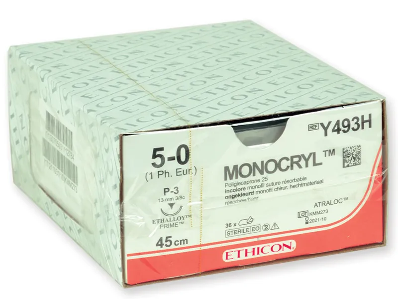 [A00098855] - sutura assorbibile ethicon monocryl 5/0 ago 19 mm Gima