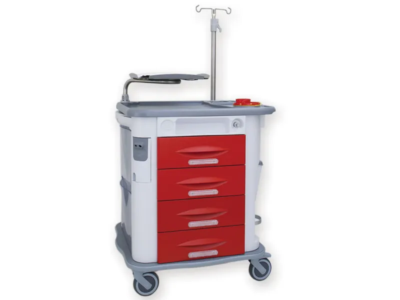 [A00100295] - carrello aurion emergenza rosso Gima