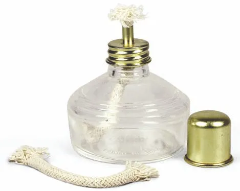 [A00113859] - Lampada alcool coperchio metallo 100ml  Consorzio ONDA