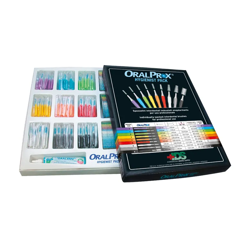 [A00145903] - ORALPROX HYGENIST PACK Spazzolini interdentali tascabili [30x9+150+Oralsan] Clorexidina [0,50%] 341202 IDS