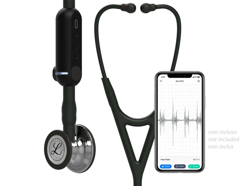 [A00167692] - p16 3m littmann stetoscopio core digital - 8869 - nero - finiture specchio Gima