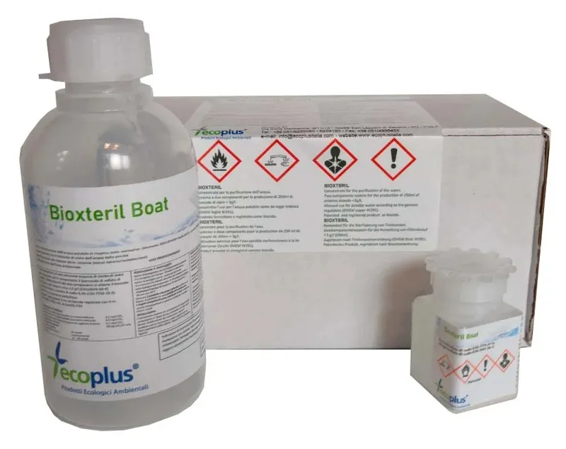 [A00102795] - BIOXTERIL Biossido di cloro [ClO2] a due componenti [ml 250] per OSMO STERIL TRIO/ OSMO STERIL PLURI Ecoplus