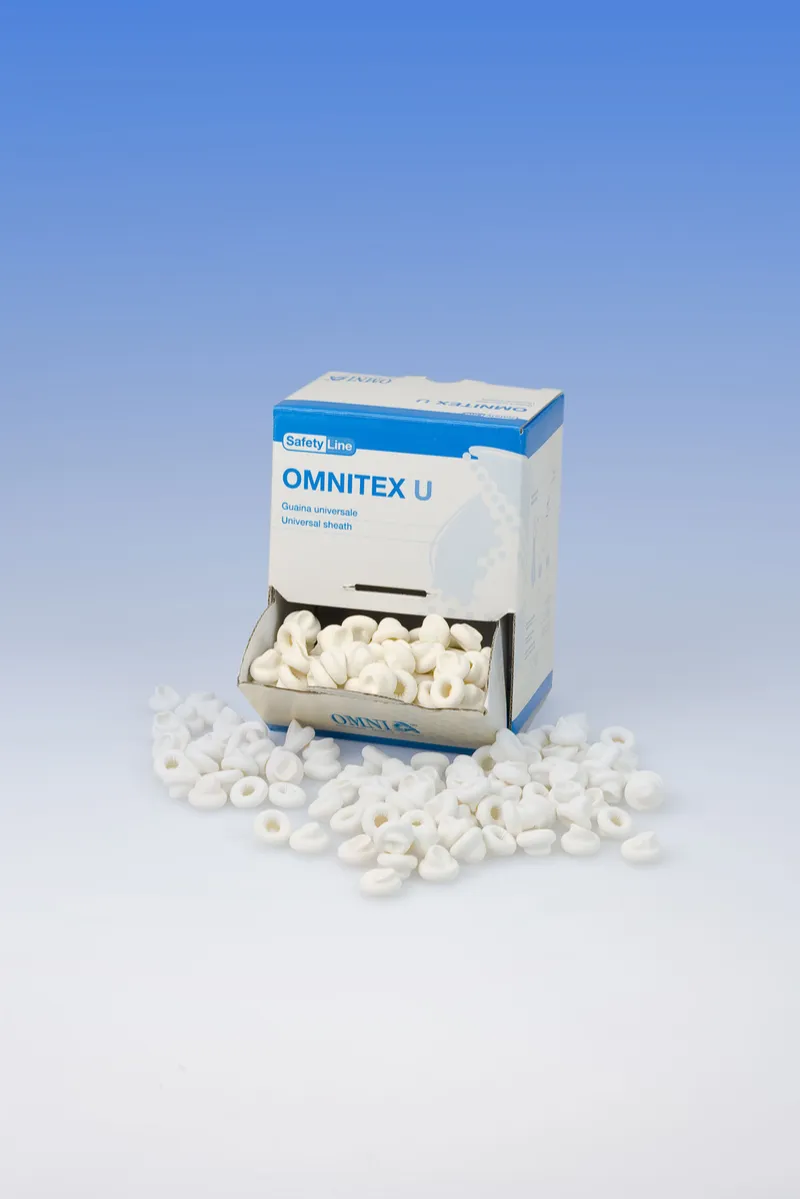 [A00113594] - Guaine universali omnitex u - latex bianco - 500pz Consorzio ONDA