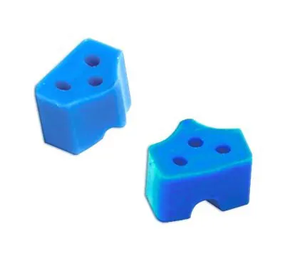 [A00113646] - Estremità per anelli - 40pz - blu Consorzio ONDA