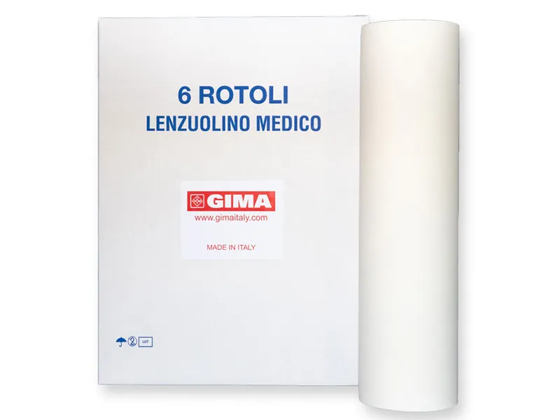 [A00099253] - Lenzuolino per lettini a 2 veli [59,0x8000,0cm] in pura ovatta di cellulosa [190 strappi da 190 cm] Gima