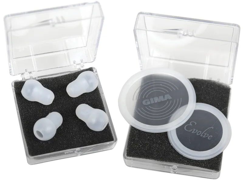 [A00168410] - kit gima evolve: 2 diaframmi fluttuanti + 2 paia di olive - trasparente - ricambio Gima
