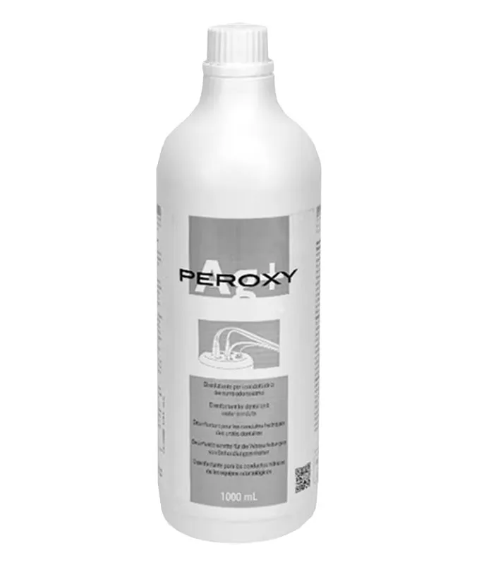 [A00002935] - PEROXY AG+ Disinfettante per circuiti idrici di apparecchiature/sistemi di disinfezione Bioster/WHE [1000 ml] a base di perossido di idrogeno [3% | 10 volumi] e ioni di argento [Ag+] Stern Weber 