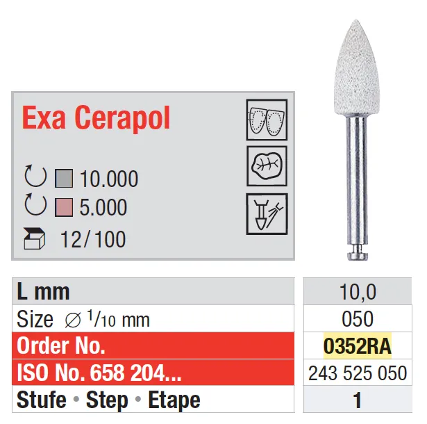 [A00143640] - exa cerapol 0352 bianco ca a punta iso050 - 12pzedenta