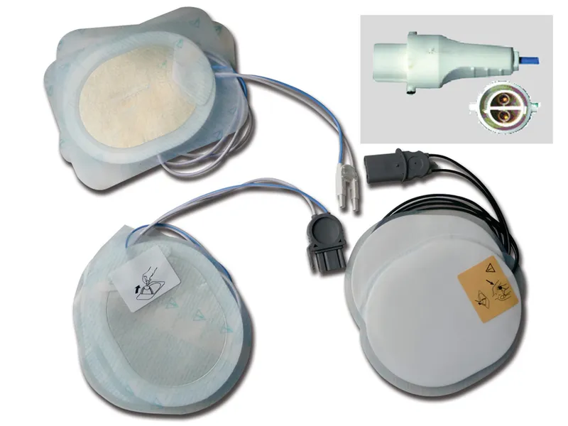 [A00010544] - Placche compatibili per defib. Agilent-h.p., laerdal