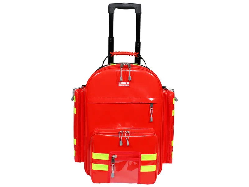 [A00167413] - zaino logic 2 pvc con trolley -  rosso Gima