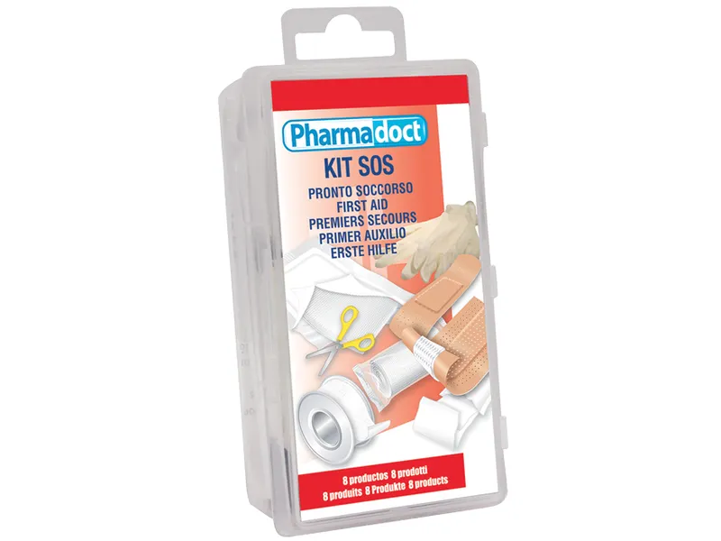 [A00059960] - kit emergenza/pronto soccorso 8 prodotti - conf. da 8 kit