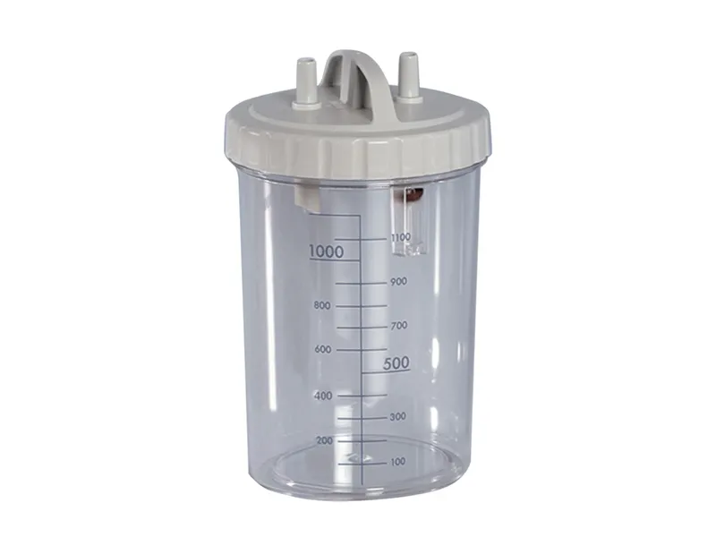 [A00011992] - Vaso [1 litro] con coperchio autoclavabile per sacche monouso per aspirazioni chirurgiche Gima