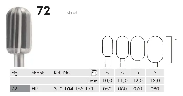 [A00116203] - Fresoni in acciaio cilindrici fig.72 g104 m070 5pz Consorzio ONDA