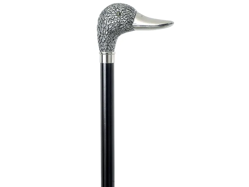 [A00011781] - Bastone con testa a oca - cromato