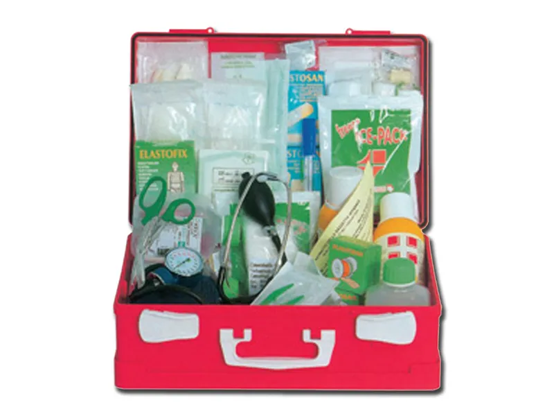 [A00013520] - ALL. 1 Kit emergenza/pronto soccorso [≥ 3 dipendenti] in valigetta plastica tipo 2 [Decreto 388 - Allegato 1] Gima