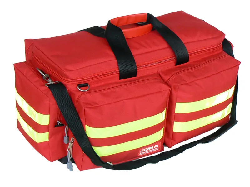 [A00011342] - SMART Borsa emergenza/pronto soccorso [large] in cordura colore rosso [vuota] Gima
