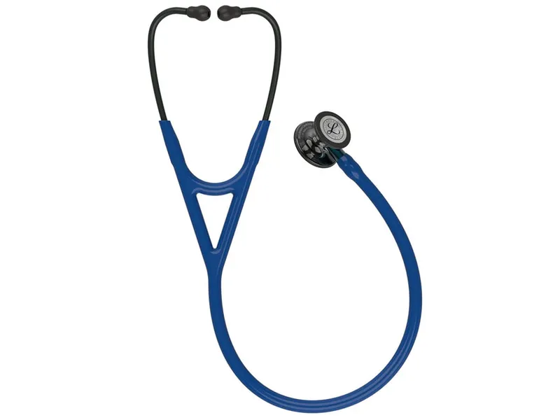 [A00111336] - littmann cardiology iv - 6202 - blu navy - finiture fumo brillanti Gima