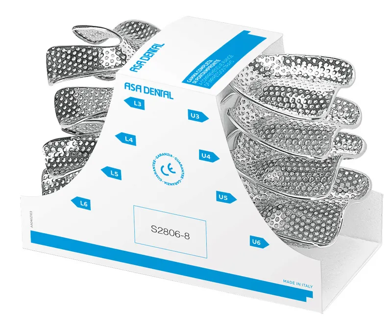 [A00112294] - Portaimpronte alluminio serie edetolous - 8pz Consorzio ONDA