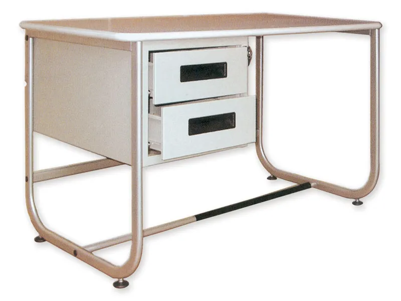 [A00011870] - Scrivania ambulatoriale con 2 cassetti laterali [W130,0xH80,0xD71,0] Gima