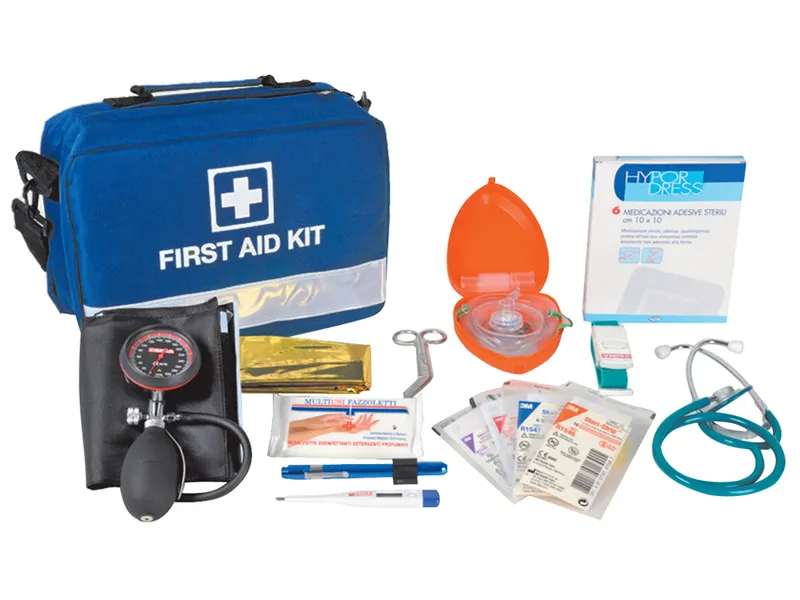 [A00061240] - Borsa emergenza/pronto soccorso in cordura colore blu [completa] Gima