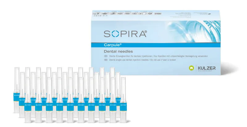 [A00122118] - SOPIRA CARPULE NON BLISTERATI Aghi anestesia [0,4x25mm] attacco in plastica [27GAx25mm Short] sfusi Kulzer