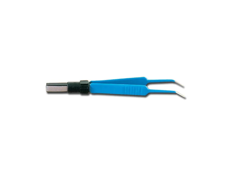 [A00001681] - Pinza bipolare retta [11,5 cm] con punte curve [0,25 mm] per elettrobisturi DIATERMO Led [30668] Gima
