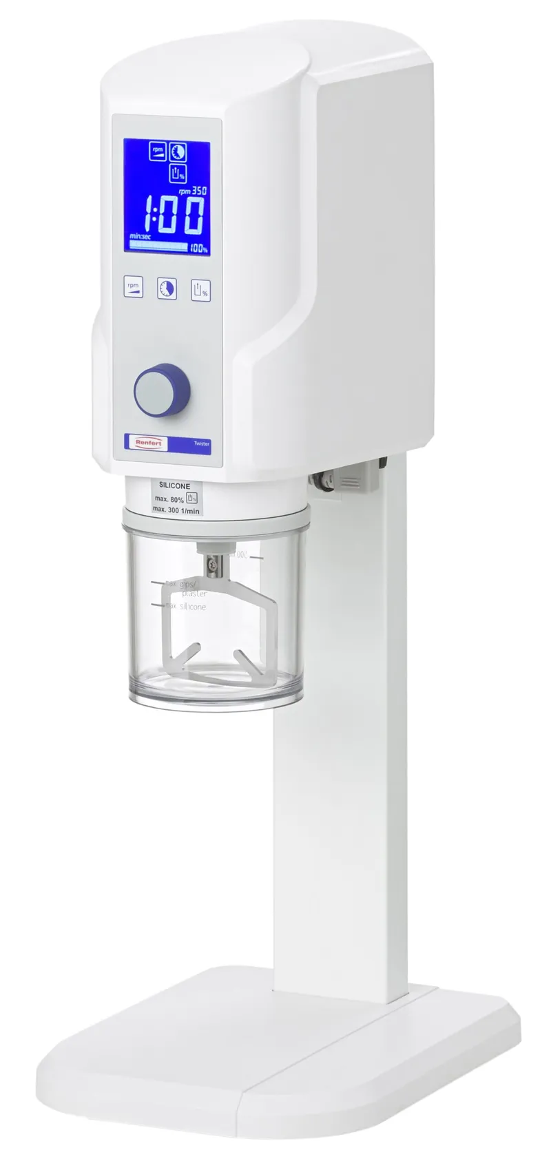 [A00065124] - TWISTER Miscelatore sottovuoto [220/240 V~ | 50/60 Hz] completo di tazza [500 ml] e agitatore Renfert