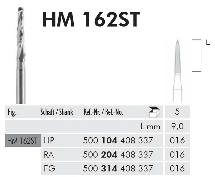 [A00151620] - FRESA CHIR. LINDEMANN TC HM162ST/104