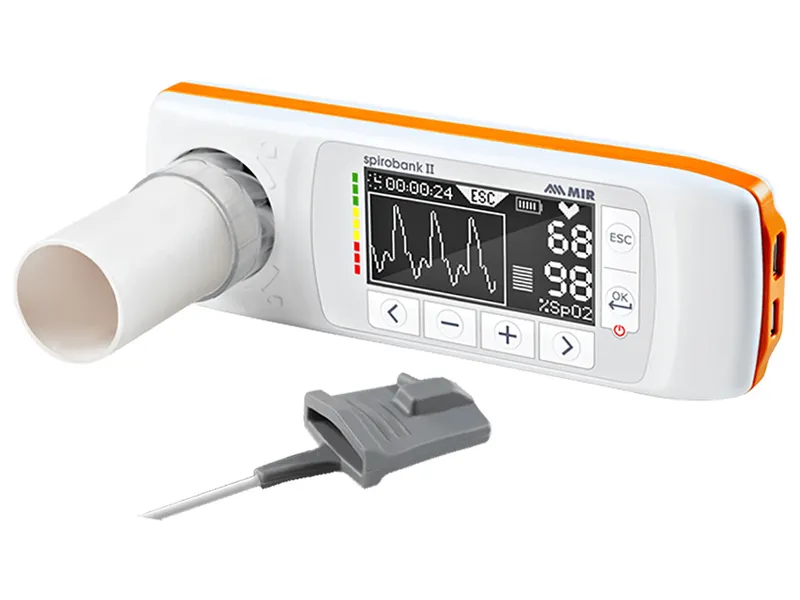 [A00060635] - SPIROBANK II SMART Spirometro con test di ossimetria [%SpO2 e pulsazioni] e software Mir